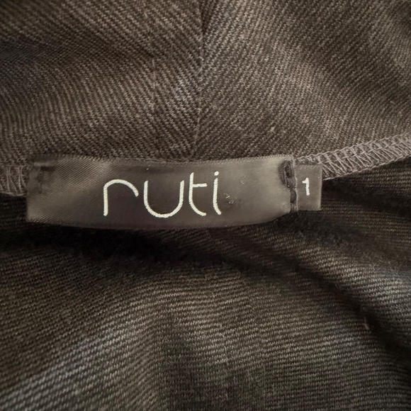 Ruti Alembika Montana Cardigan Jacket Size 1 Small 6 8 Charcoal Gray Lagenlook - Picture 6 of 7